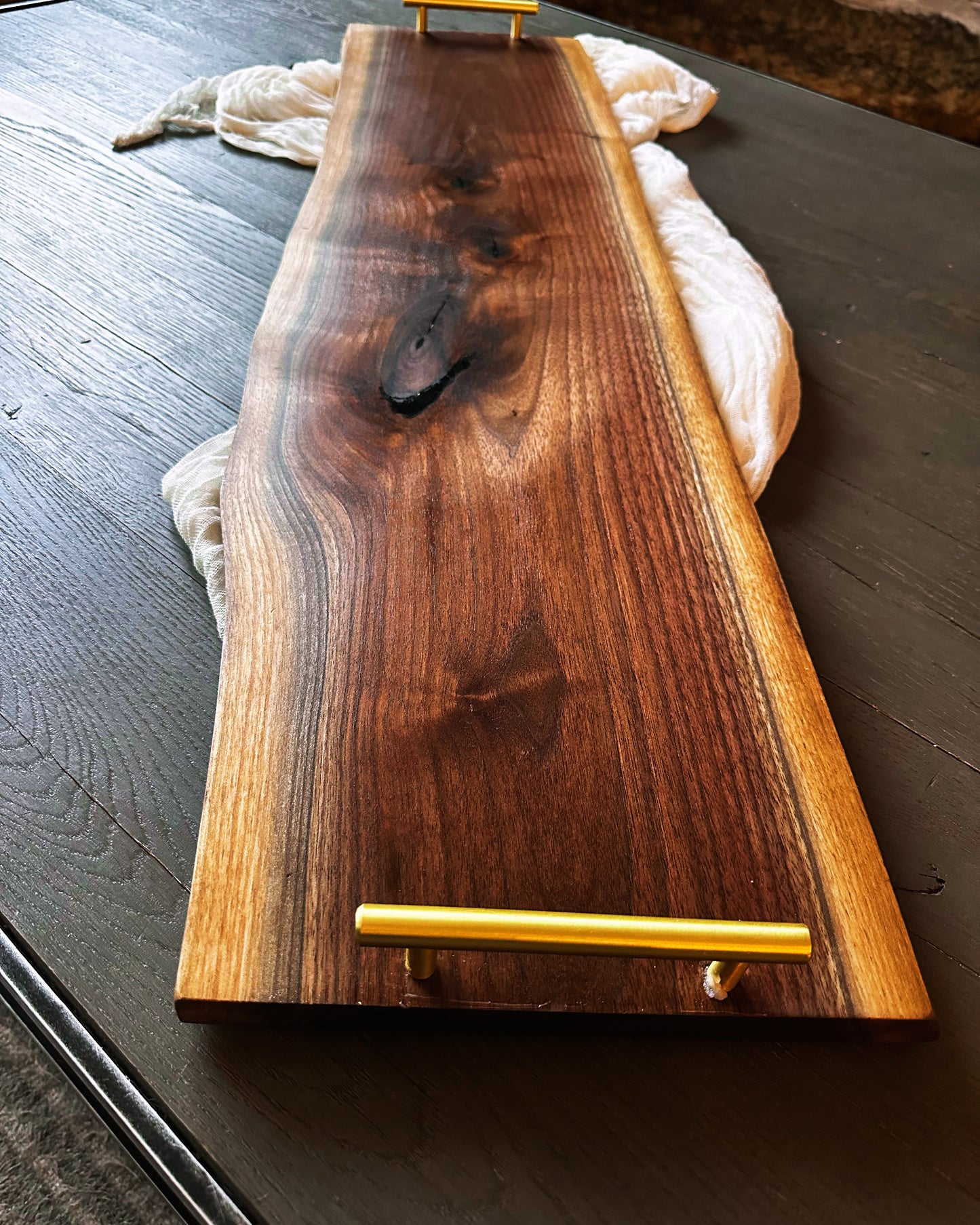 Live edge charcuterie board