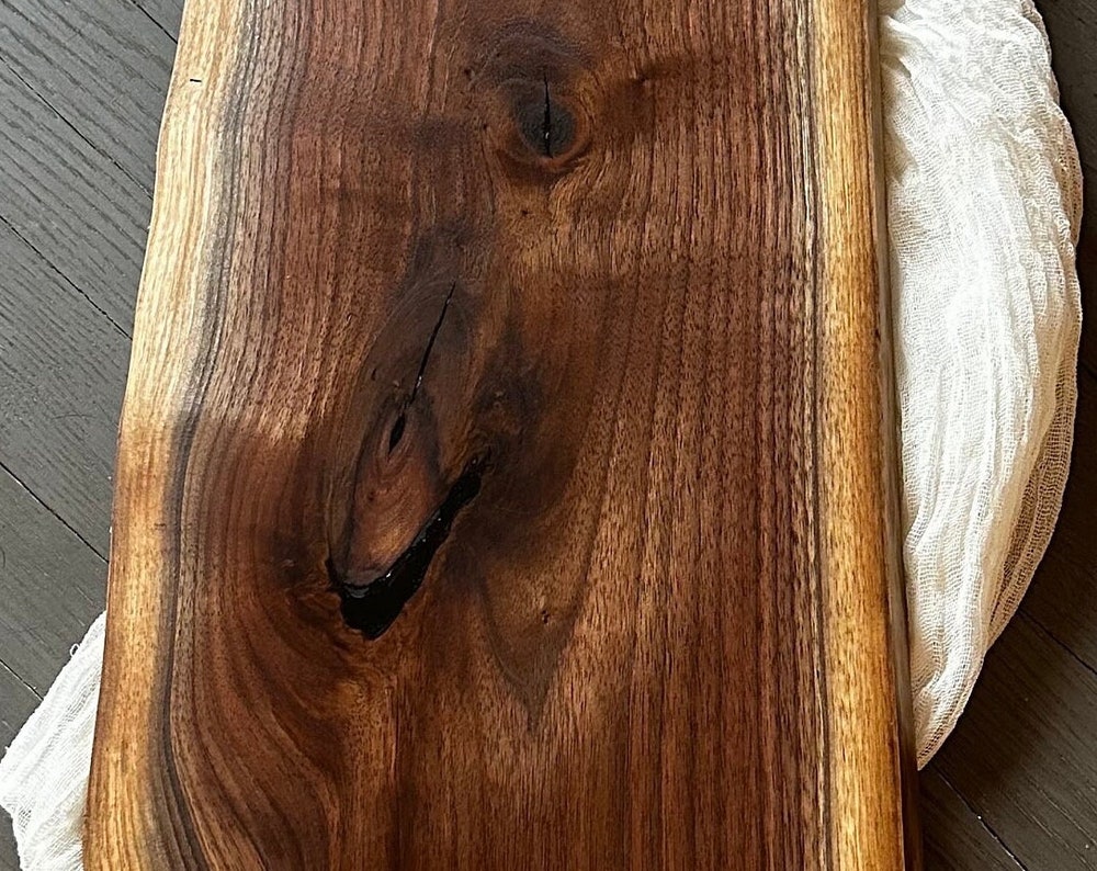 Live edge charcuterie board